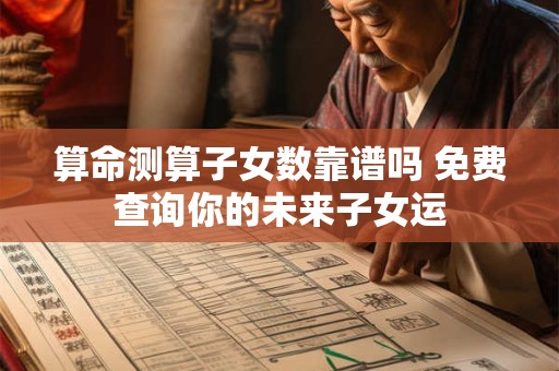 算命测算子女数靠谱吗 免费查询你的未来子女运