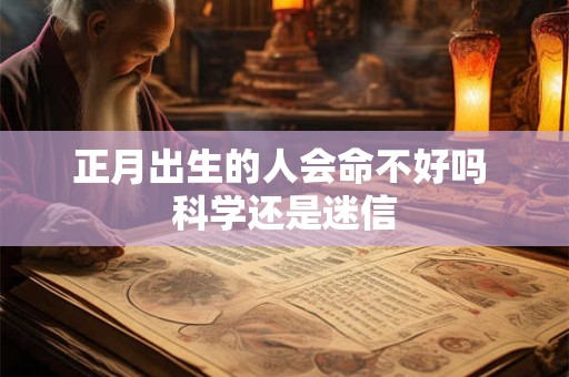 正月出生的人会命不好吗 科学还是迷信