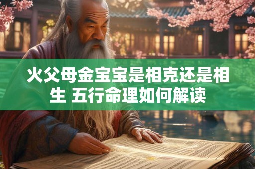 火父母金宝宝是相克还是相生 五行命理如何解读