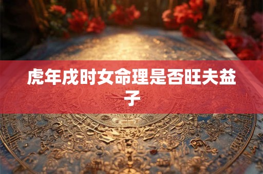 虎年戌时女命理是否旺夫益子