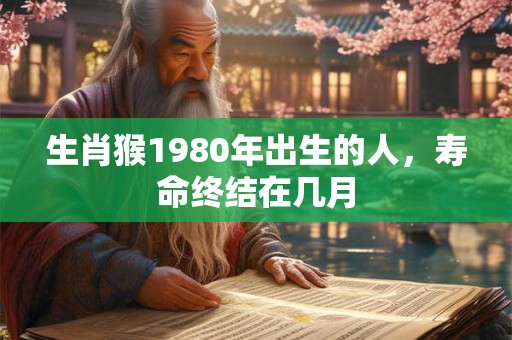 生肖猴1980年出生的人，寿命终结在几月
