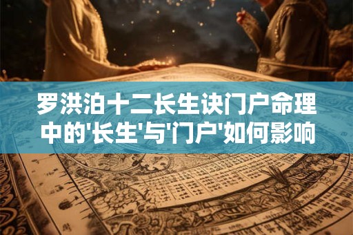 罗洪泊十二长生诀门户命理中的'长生'与'门户'如何影响命局