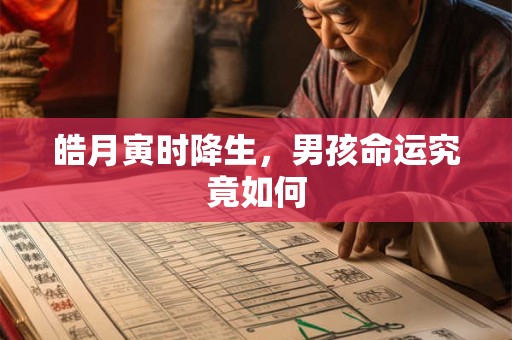 皓月寅时降生，男孩命运究竟如何