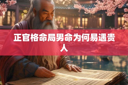 详细阅读:正官格命局男命为何易遇贵人 正官格命局男命为何易遇贵人