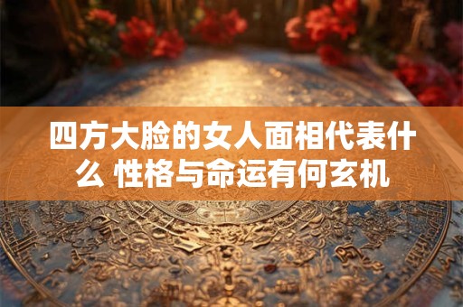 四方大脸的女人面相代表什么 性格与命运有何玄机