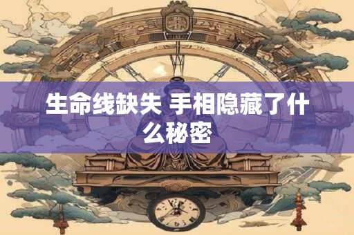 生命线缺失 手相隐藏了什么秘密