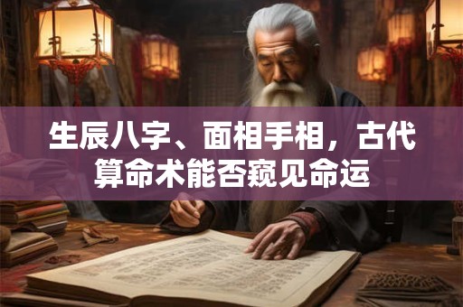 生辰八字、面相手相，古代算命术能否窥见命运