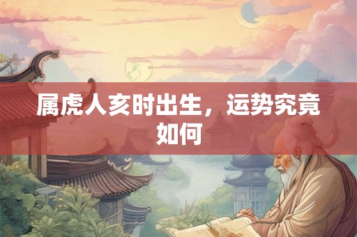 属虎人亥时出生,运势究竟如何 属虎人亥时出生,运势究竟如何