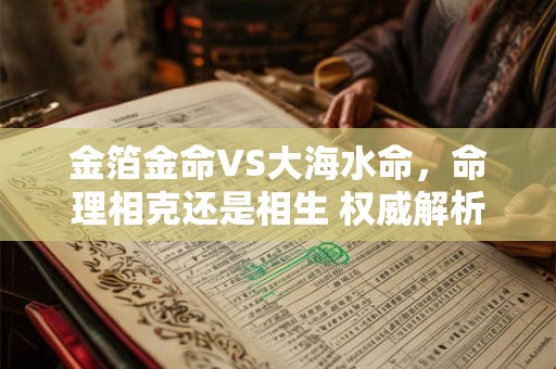 金箔金命VS大海水命,命理相克还是相生 权威解析 金箔金命VS大海水命,命理相克还是相生 权威解析