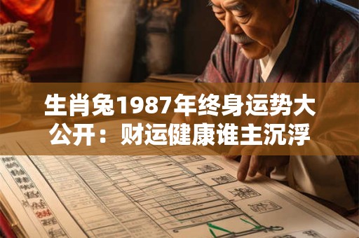 生肖兔1987年终身运势大公开:财运健康谁主沉浮 生肖兔1987年终身运势大公开:财运健康谁主沉浮