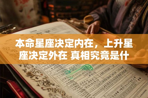 本命星座决定内在，上升星座决定外在 真相究竟是什么