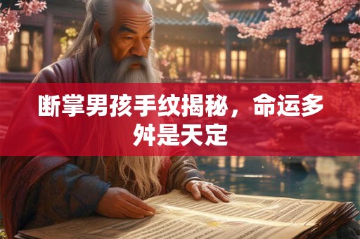 断掌男孩手纹揭秘，命运多舛是天定