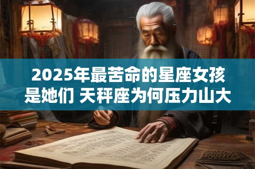 2025年最苦命的星座女孩是她们 天秤座为何压力山大 2025年最苦命的星座女孩是她们 天秤座为何压力山大