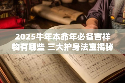 2025牛年本命年必备吉祥物有哪些 三大护身法宝揭秘