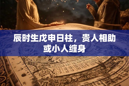 辰时生戊申日柱，贵人相助或小人缠身