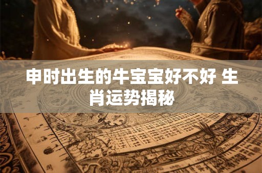 申时出生的牛宝宝好不好 生肖运势揭秘