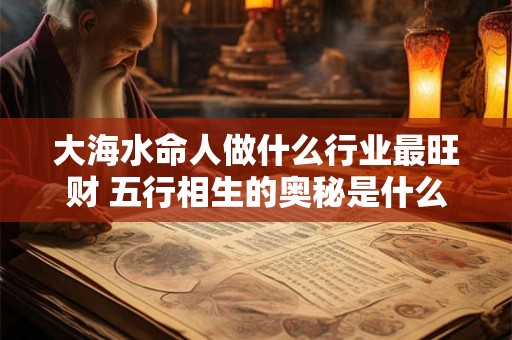 大海水命人做什么行业最旺财 五行相生的奥秘是什么