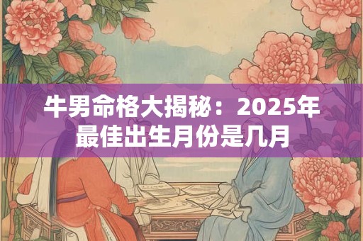 牛男命格大揭秘：2025年最佳出生月份是几月