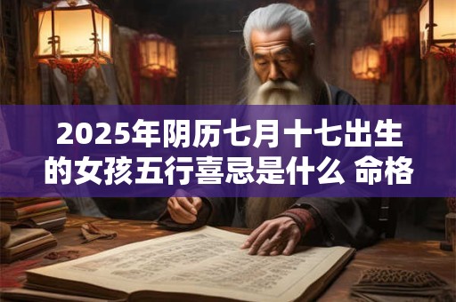 2025年阴历七月十七出生的女孩五行喜忌是什么 命格怎样