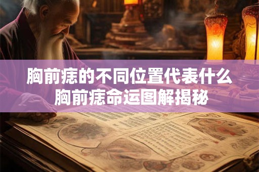 胸前痣的不同位置代表什么 胸前痣命运图解揭秘
