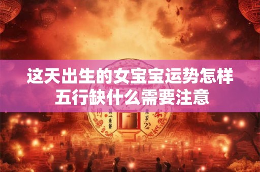 这天出生的女宝宝运势怎样 五行缺什么需要注意