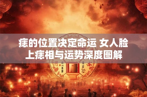 痣的位置决定命运 女人脸上痣相与运势深度图解