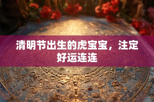清明节出生的虎宝宝，注定好运连连