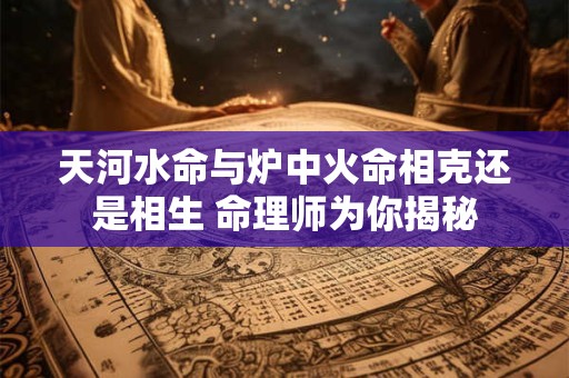 天河水命与炉中火命相克还是相生 命理师为你揭秘