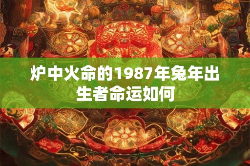 炉中火命的1987年兔年出生者命运如何