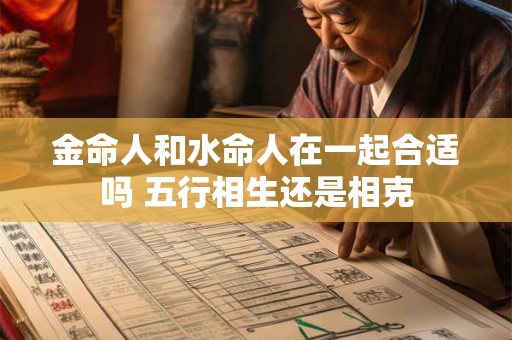 金命人和水命人在一起合适吗 五行相生还是相克