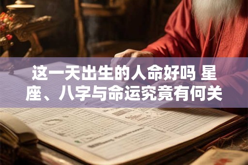 这一天出生的人命好吗 星座、八字与命运究竟有何关联