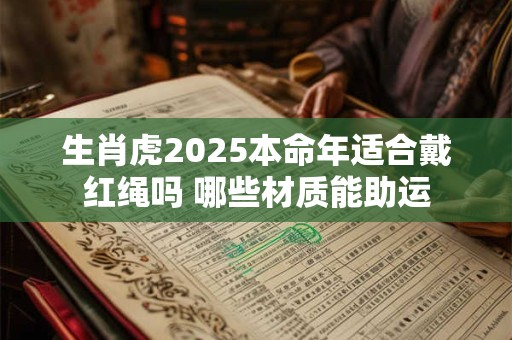 生肖虎2025本命年适合戴红绳吗 哪些材质能助运