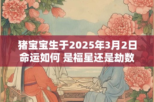猪宝宝生于2025年3月2日命运如何 是福星还是劫数
