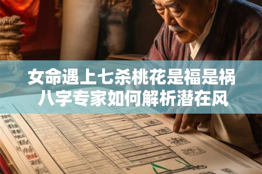详细阅读:女命遇上七杀桃花是福是祸 八字专家如何解析潜在风险 女命遇上七杀桃花是福是祸 八字专家如何解析潜在风险