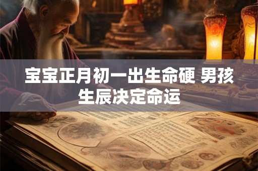 宝宝正月初一出生命硬 男孩生辰决定命运
