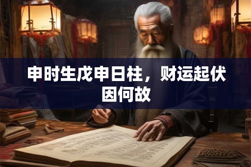 详细阅读:申时生戊申日柱,财运起伏因何故 申时生戊申日柱,财运起伏因何故