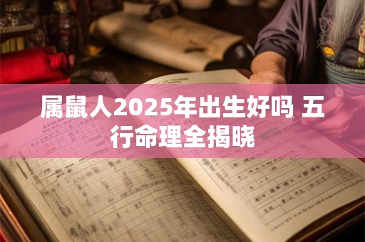 属鼠人2025年出生好吗 五行命理全揭晓