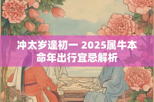 冲太岁逢初一 2025属牛本命年出行宜忌解析