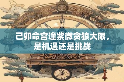 己卯命宫逢紫微贪狼大限，是机遇还是挑战