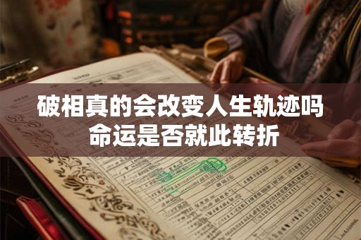 破相真的会改变人生轨迹吗 命运是否就此转折