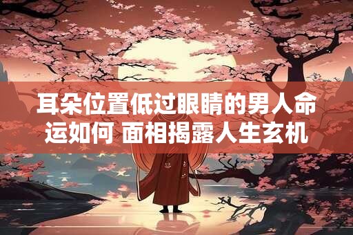 耳朵位置低过眼睛的男人命运如何 面相揭露人生玄机