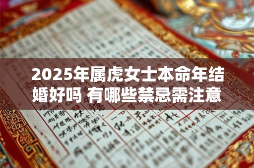 2025年属虎女士本命年结婚好吗 有哪些禁忌需注意