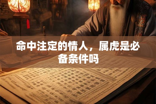命中注定的情人，属虎是必备条件吗