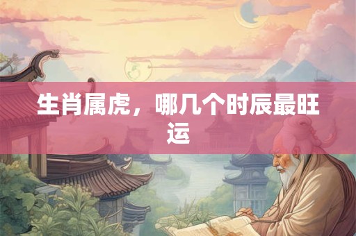 生肖属虎，哪几个时辰最旺运