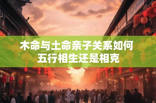 木命与土命亲子关系如何 五行相生还是相克