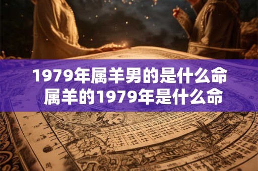 1979年属羊男的是什么命  属羊的1979年是什么命