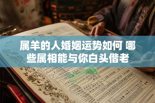 属羊的人婚姻运势如何 哪些属相能与你白头偕老