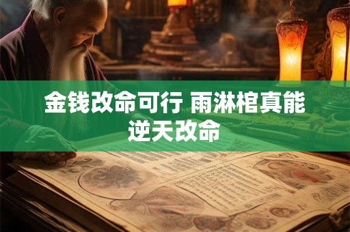 金钱改命可行 雨淋棺真能逆天改命