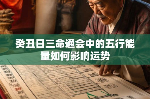 癸丑日三命通会中的五行能量如何影响运势