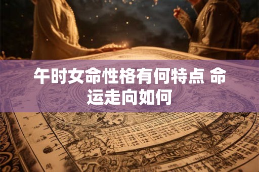 午时女命性格有何特点 命运走向如何